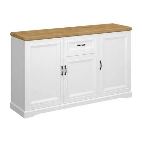 Скрин RIVA KOM 3D1S - бяло/дъб харбор