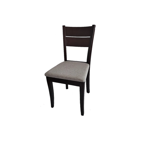 Трапезен стол SAM - венге/бежово