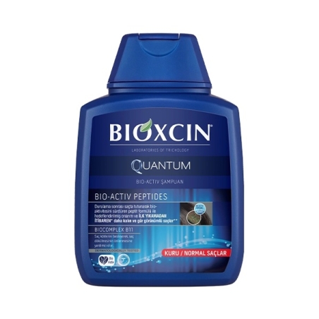 Bioxcin Quantum шампоан за суха и нормална коса с биоактивни пептиди 300ml