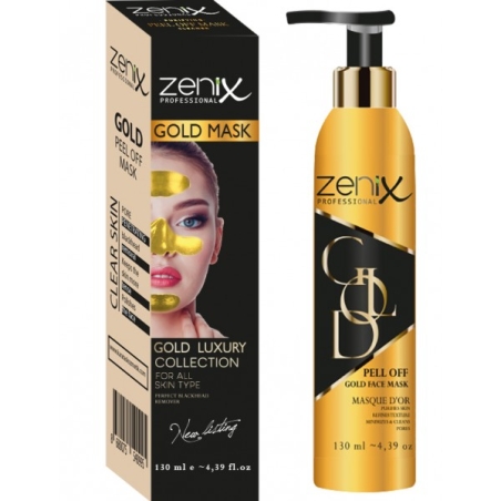 Златната пилинг маска Zenix Professional Peel Off Gold Face Mask за дълбоко почистване на лице 130 мл.