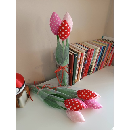 Лалета от текстил 3бр