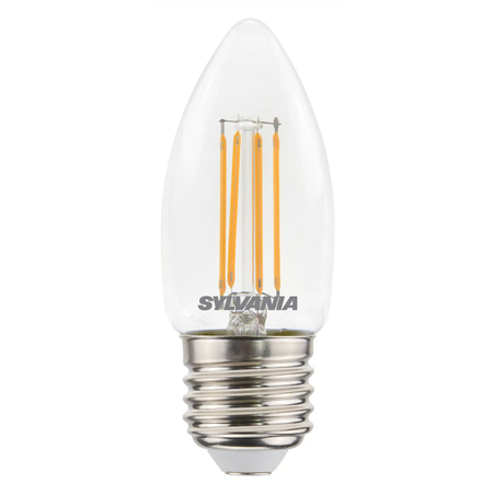 LED крушка тип свещ ToLEDo Clear Filament, 4.5W, 470 lm, цокъл E27, 2700K