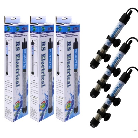 RS стъклен нагревател с термореле от 25W до 150W