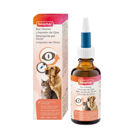 Beaphar Eye Cleaner – капки за очи за кучета и котки, 50 мл