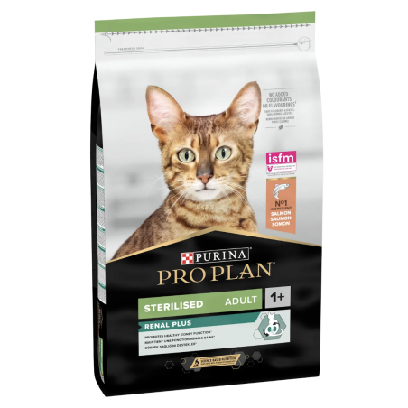 PURINA® PRO PLAN® STERILISED, за кастрирани котки в зряла възраст, със сьомга, суха храна