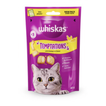 WHISKAS Temptation - Изкушение с пиле и сирене 60 гр