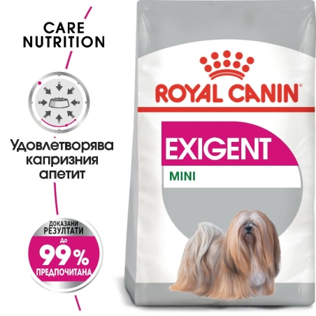 ROYAL CANIN® CCN MINI EXIGENT за кучета в зряла и напреднала възраст от дребни породи (от 1 до 10 кг) - над 10 месеца - кучета с капризен апетит