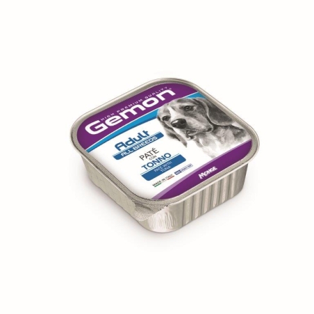 GEMON Adult Dog All Breeds Paté with TUNA– Пълноценна храна за кучета в зряла възраст от всички породи, терин пастет с риба тон