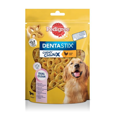 Pedigree Dentastix Chewy Chunx Dual Clean 68 гр Награда за кучета 15 кг+, 68 гр
