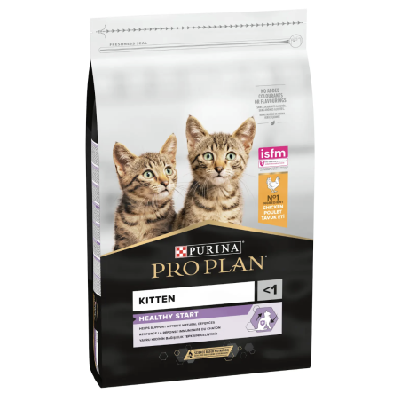 PURINA® PRO PLAN® KITTEN, HEALTHY START, за котета до 12 месеца, с пиле, суха храна