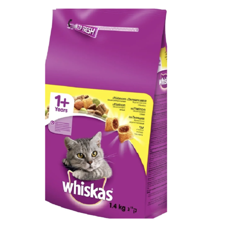 Whiskas Chicken - с пилешко месо, за котки над 12 месеца - 14 кг