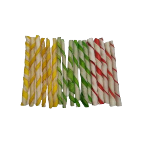 Пресован стик двуцветен за куче