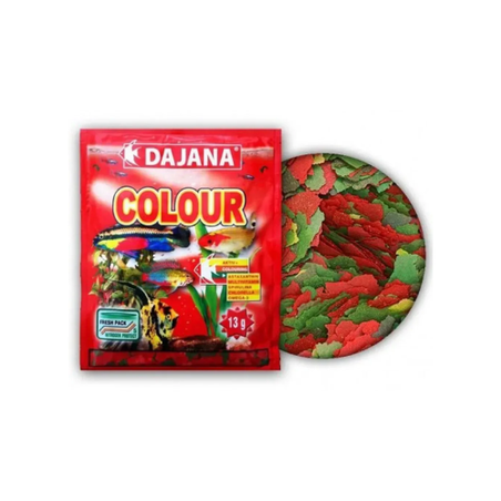 Храна за риби Dajana Colour flakes, 13 гр