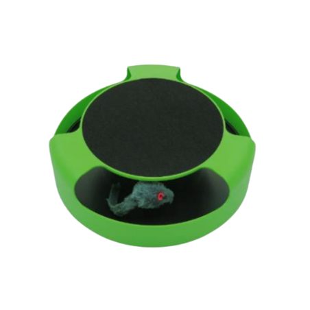 Играчка за коте – въртяща се мишка на 360°, 25 x 6,5 см