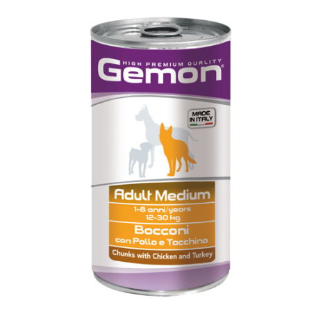 Adult Medium Chicken and Turkey – За кучета над 1 г.. 12-30 кг, консерва хапки с пиле и пуйка