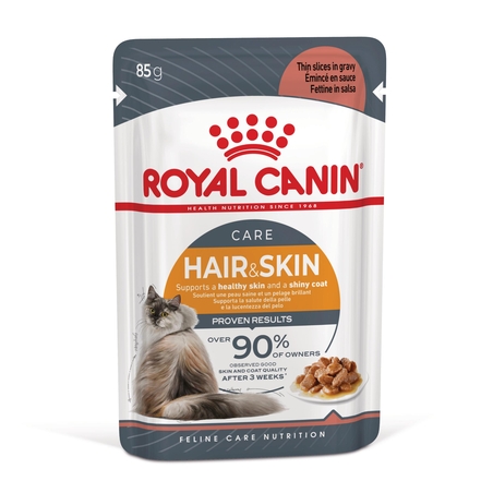 ROYAL CANIN® FCN CARE HAIR&SKIN за котки в зряла възраст (хапки в сос)