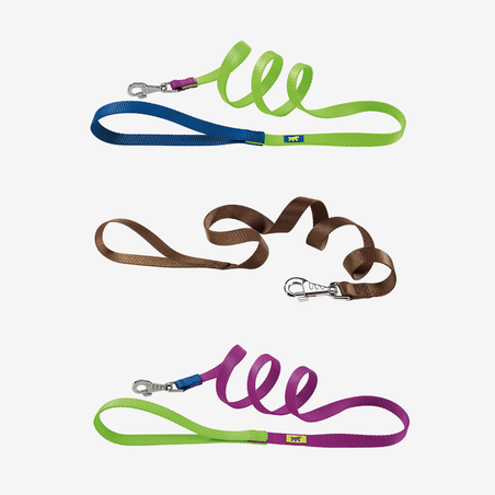 Ferplast Повод за куче CLUB G25/120 COLOUR - лилав, зелен, кафяв