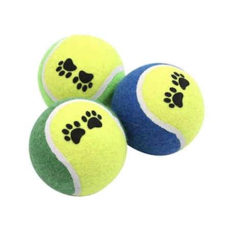 Играчка за кучета – комплект 3 бр. топки за тенис, 9 см