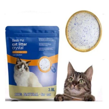 Тоалетна за коте силика гел BEST PETS, 3.8 л