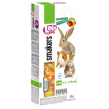 Крекери с плодове за гризачи LOLO PETS 2 бр/90 гр