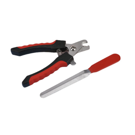 Нокторезачка за животни, с пила, ергономичен дизайн, неръждаема стомана, за малки кучета