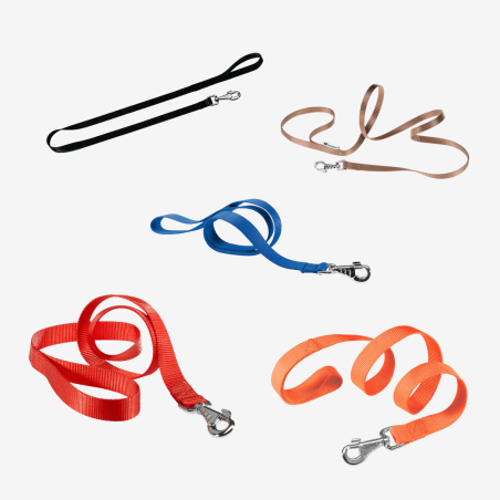 Ferplast Повод за куче CLUB G10/120 - кафяв, черен, червен, син, оранжев