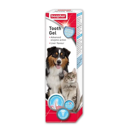 Гел за почистване на зъби Beaphar за кучета и котки, 100 гр