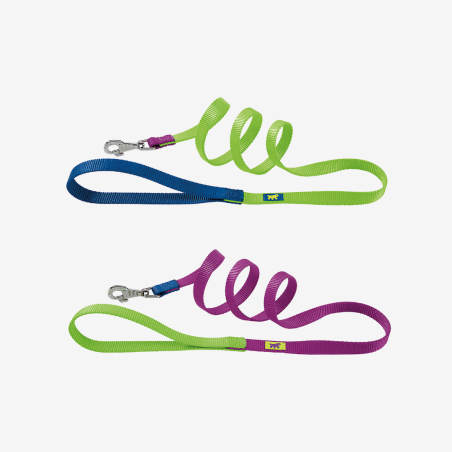 Ferplast Повод за куче CLUB G15/120 COLOUR - зелен, лилав