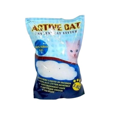 Тоалетна за коте – силика гел, 3.8 л / 1.5 кг