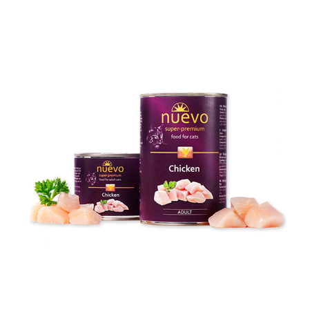Nuevo Adult Cat Chicken – с пилешко месо - консерва, 200 гр