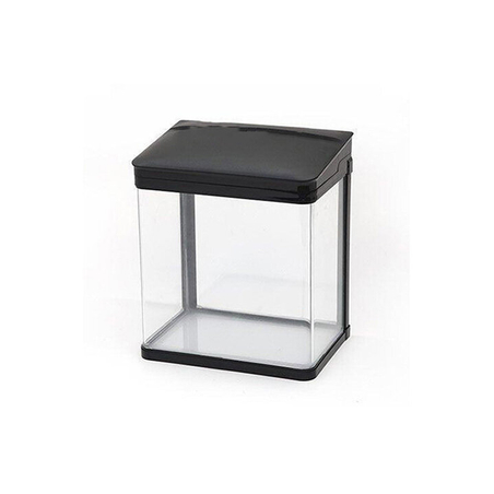 Стъклен аквариум за риби 12 л с филтър, осветление и капак