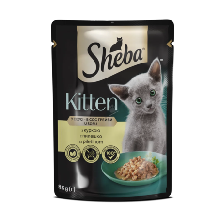 Sheba Natures Collection Kitten - пълноценен пауч подрастващи котета с пиле 85 гр
