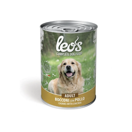 Leos Adult с пилешко – консерва хапки в сос, 415 гр