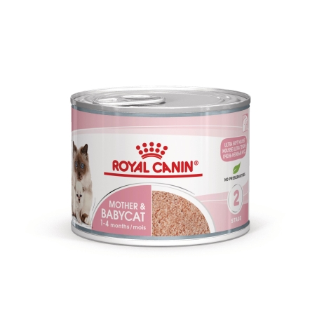 ROYAL CANIN® FHN MOTHER & BABYCAT мек мус 195г за бременни и кърмещи котки и техните подрастващи котенца (от 1 до 4 месеца) през периода на отбиване