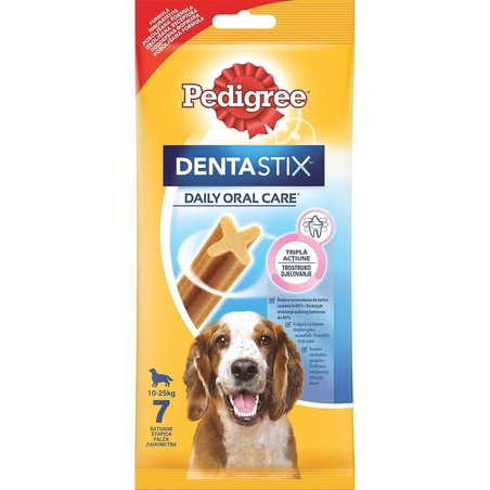 PEDIGREE Дентастикс Моно средни породи 7 бр./180 гр
