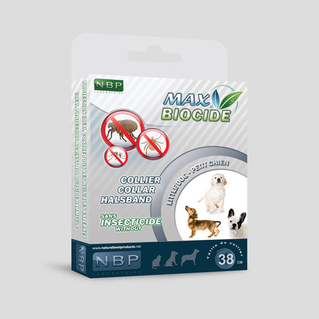 Противопаразитна каишка за куче MAXBiocide с гераниол - 38 см