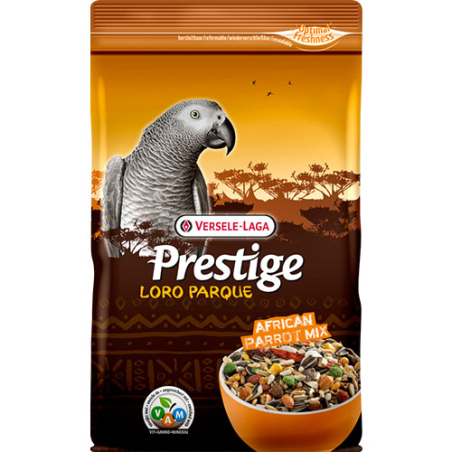 Prestige Premium African Parrot (Loro Parque Mix) – пълноценна храна за големи африкански папагали, 1 кг