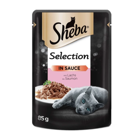 Sheba Salmon - с филенца сьомга в сос 85 гр