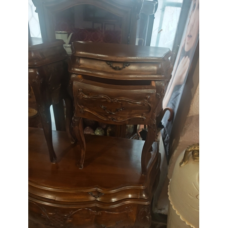 Луксозен комплект Бомбе масив, скрин с две нощни шкафчета