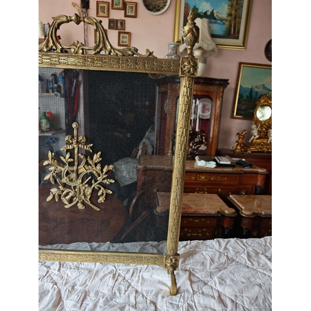 Антикварен параван за камина Луи 15