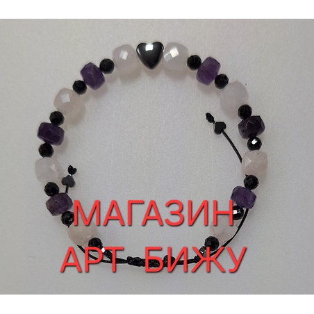 Аметист, Турмалин и Розов кварц