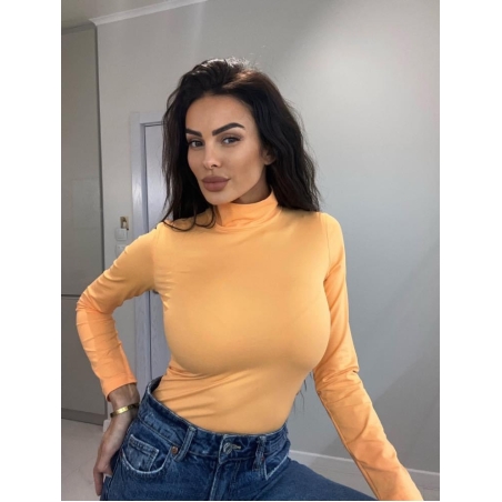 Блуза с висока яка - Кайсия