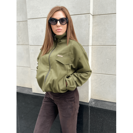 Вълнено яке – Маслинено зелено