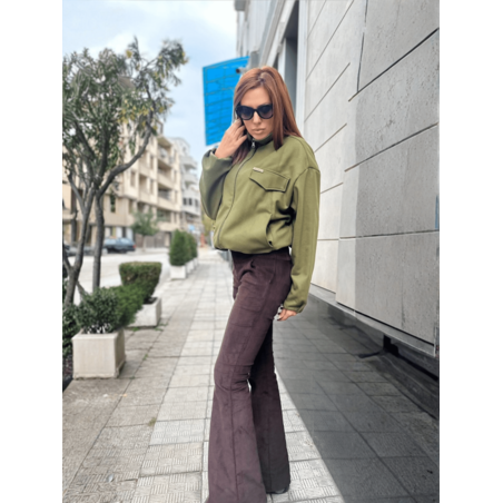 Панталон от фино кадифе – Кафяв Чарлстон