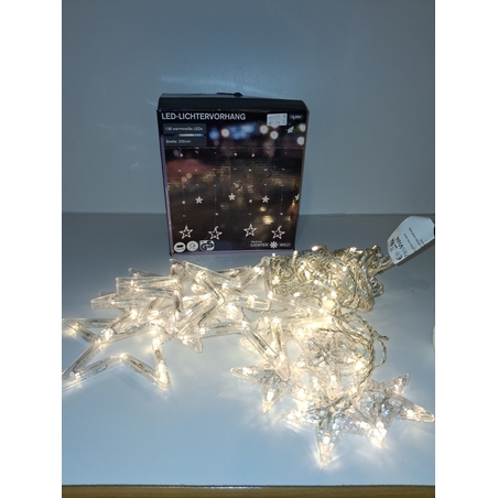 Коледни лампички / завеса със звездички