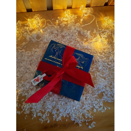 Луксозен комплект дървени поставки за чаша с послание от епоксидна смола – ръчна изработка