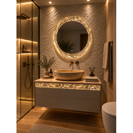 LOGENI Crystal Mirror Ø72 cm Премиум LED Огледало