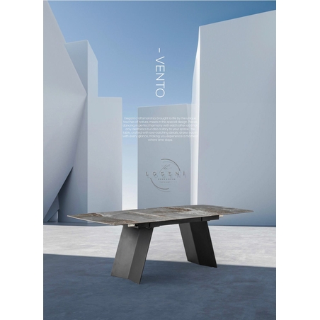 VENTO – Дизайнерска маса със синтерована порцеланова плоча