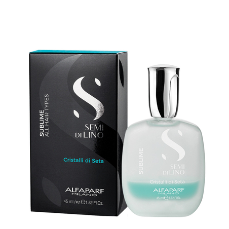 Двуфазни кристали с копринен ефект за изглаждане и блясък Alfaparf Milano Semi Di Lino Sublime от lanastyle.eu