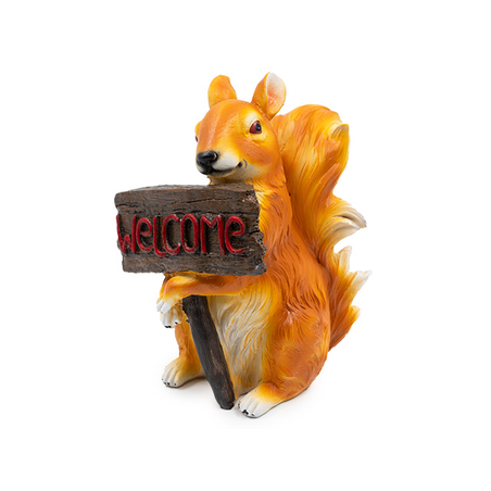 Градинска декорация катеричка с табела